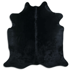 Dyed Black Cowhide Area Rug - Grade A Quality Lootquake LLC