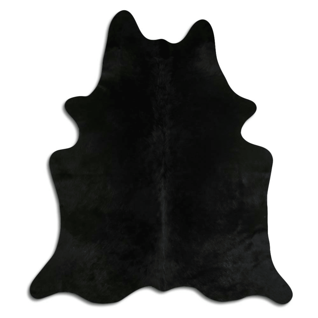 Dyed Black Cowhide Area Rug - Grade A Quality Lootquake LLC