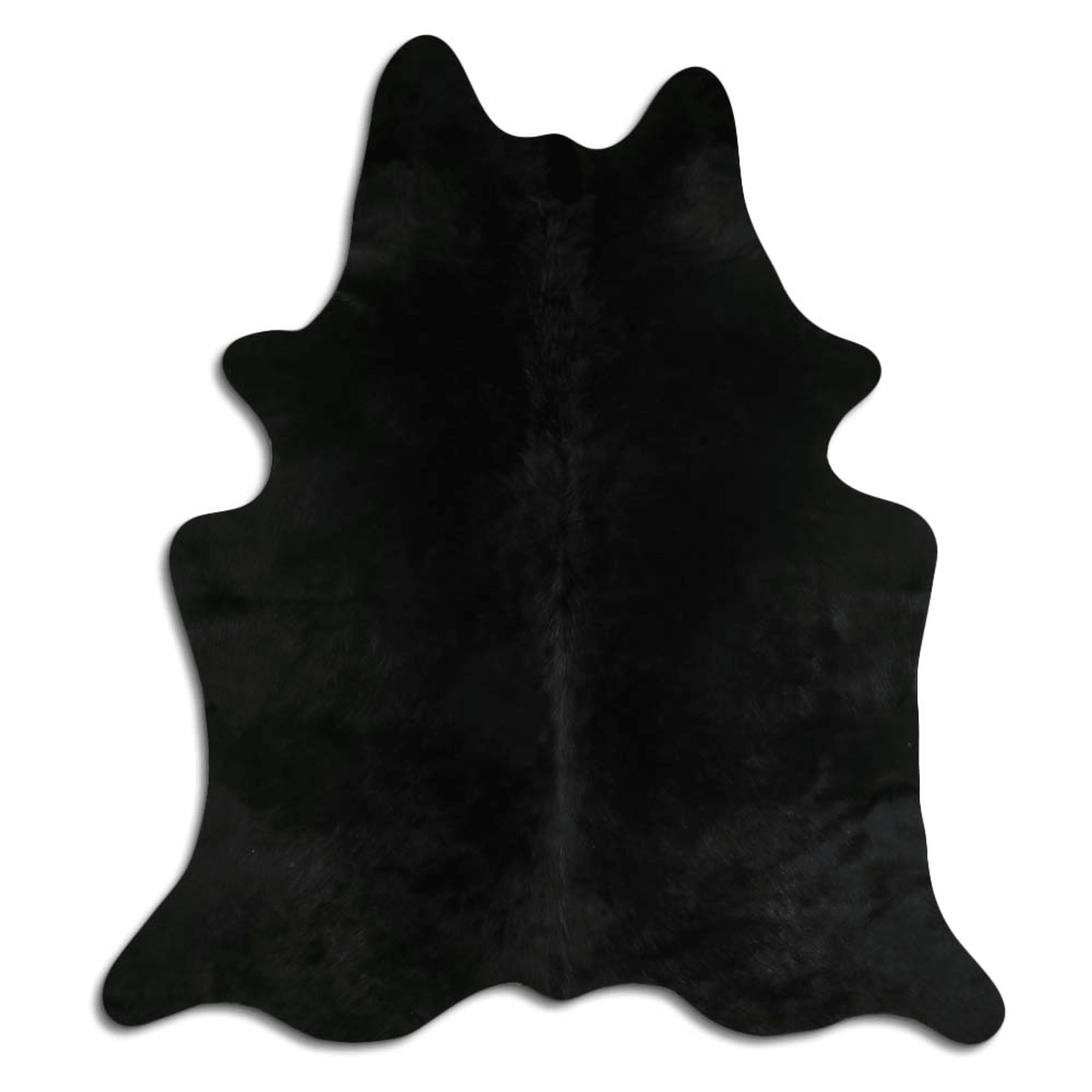 Dyed Black Cowhide Area Rug - Grade A Quality Lootquake LLC