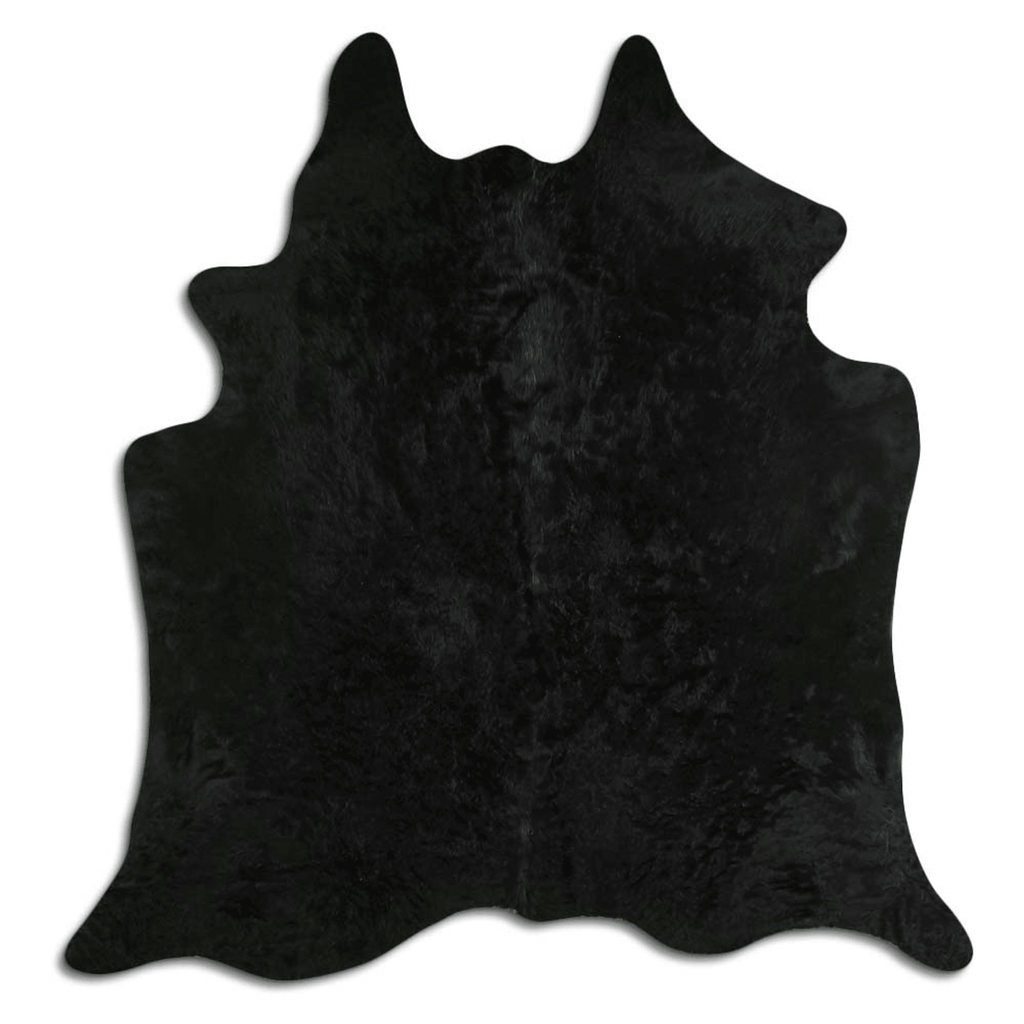 Dyed Black Cowhide Area Rug - Grade A Quality Lootquake LLC