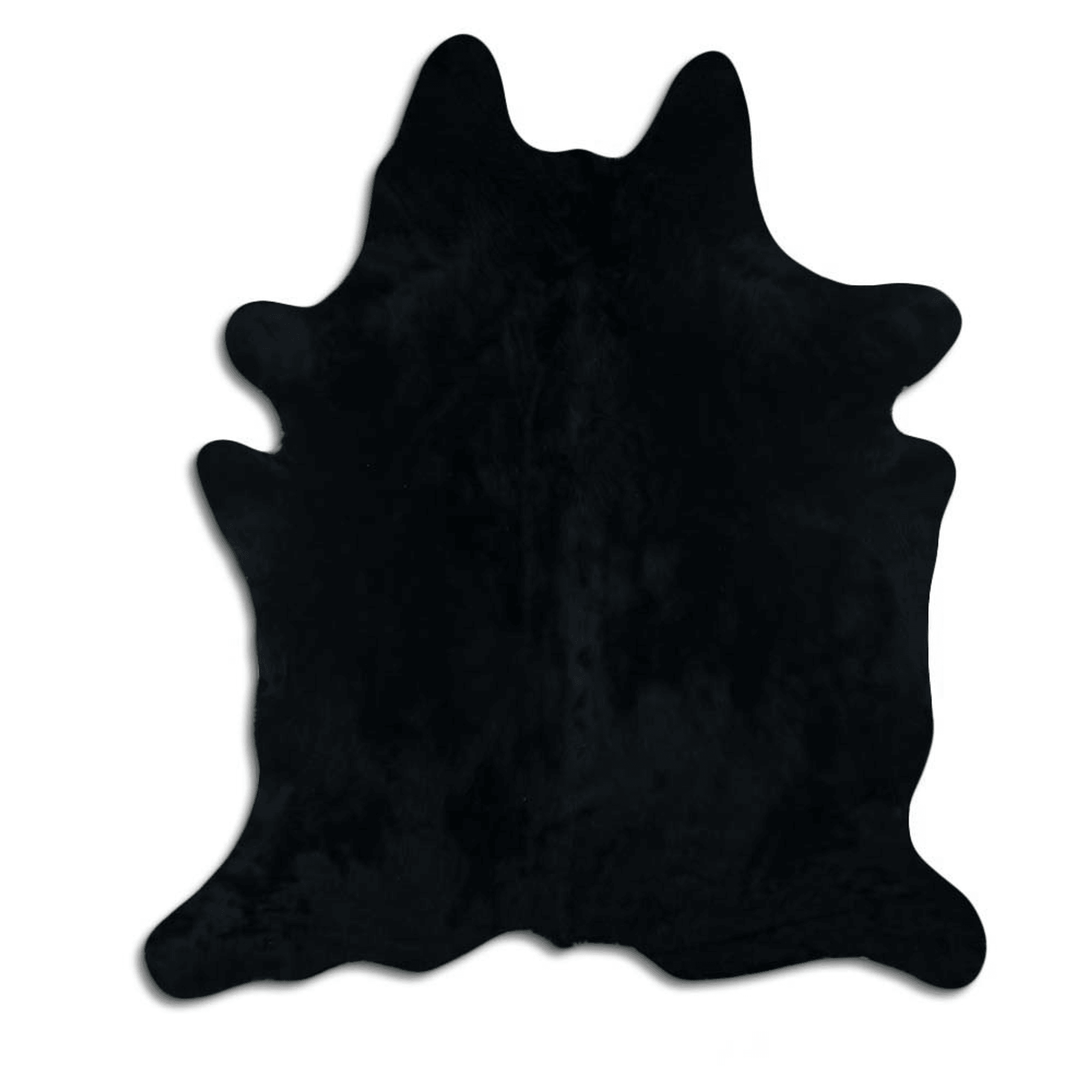 Dyed Black Cowhide Area Rug - Grade A Quality Lootquake LLC