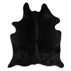Dyed Black Cowhide Area Rug - Grade A Quality Lootquake LLC