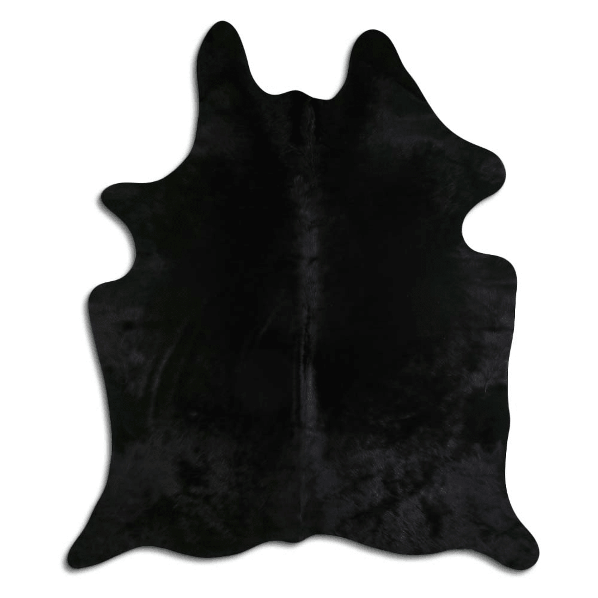 Dyed Black Cowhide Area Rug - Grade A Quality Lootquake LLC