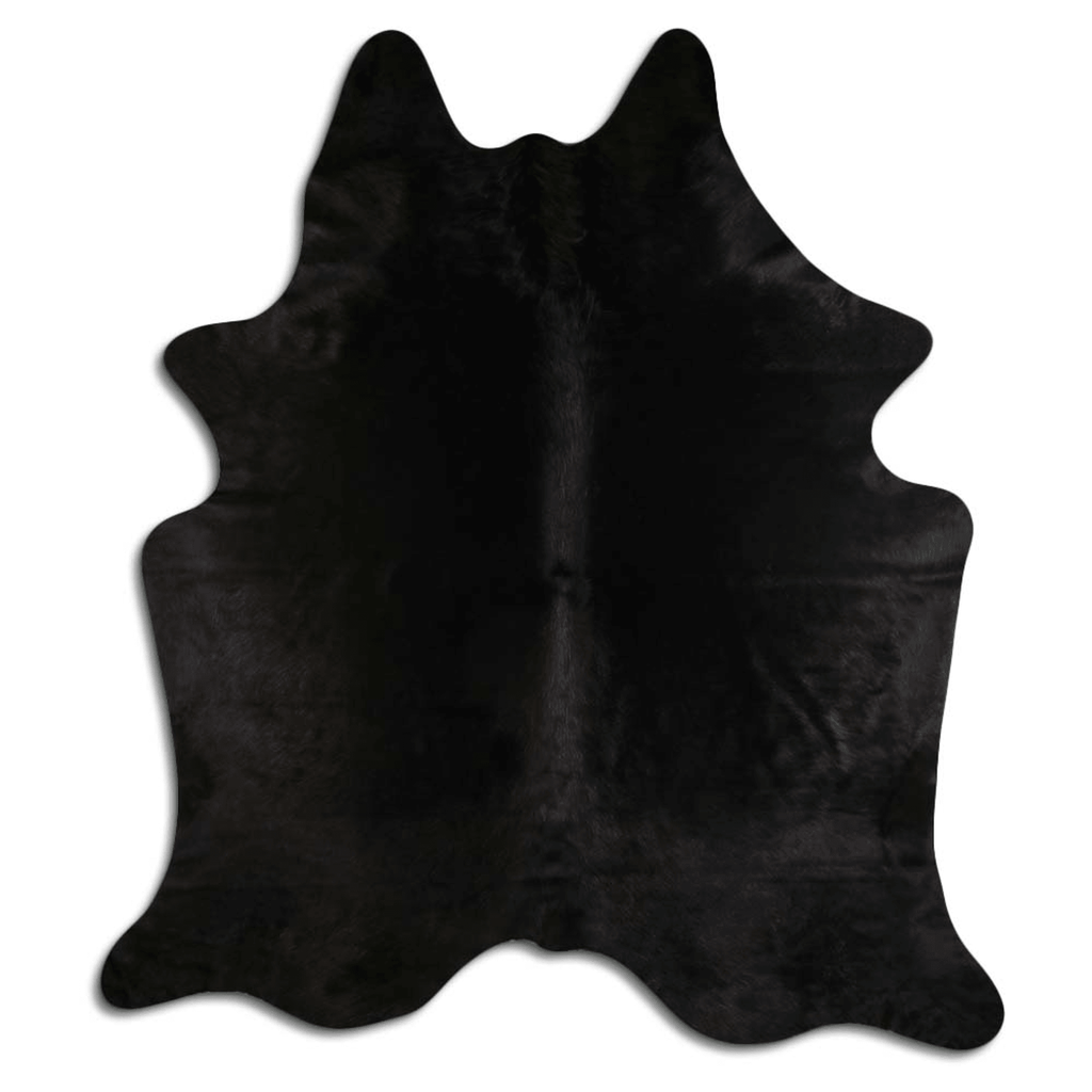 Dyed Black Cowhide Area Rug - Grade A Quality Lootquake LLC