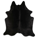 Dyed Black Cowhide Area Rug - Grade A Quality Lootquake LLC
