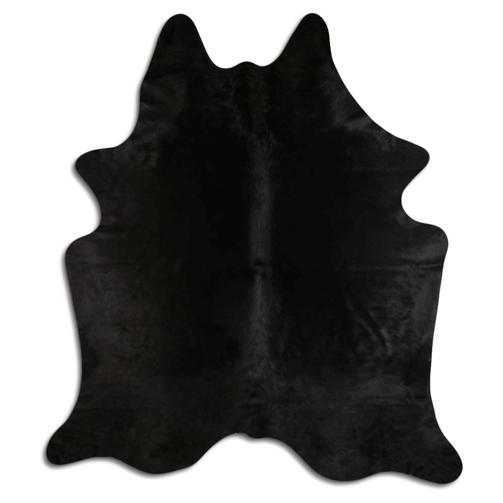 Dyed Black Cowhide Area Rug - Grade A Quality Lootquake LLC