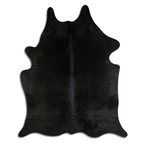 Dyed Black Cowhide Area Rug - Grade A Quality Lootquake LLC