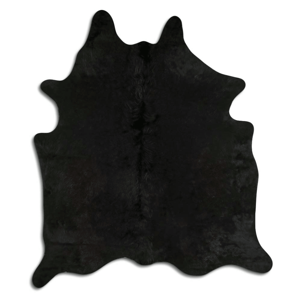 Dyed Black Cowhide Area Rug - Grade A Quality Lootquake LLC