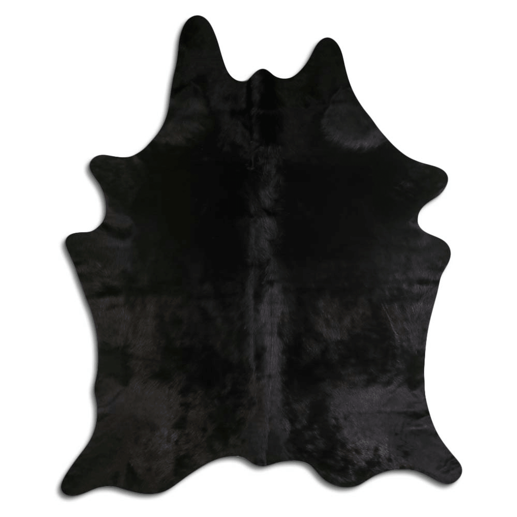 Dyed Black Cowhide Area Rug - Grade A Quality Lootquake LLC