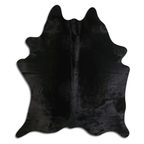 Dyed Black Cowhide Area Rug - Grade A Quality Lootquake LLC