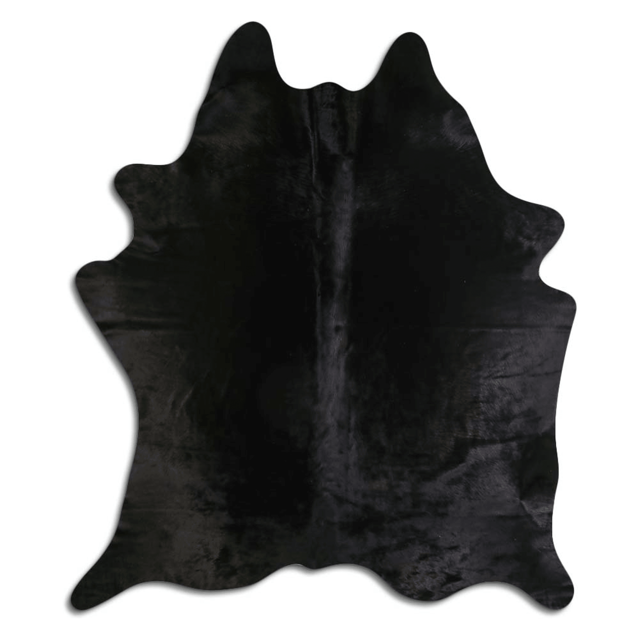 Dyed Black Cowhide Area Rug - Grade A Quality Lootquake LLC
