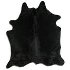 Dyed Black Cowhide Area Rug - Grade A Quality Lootquake LLC