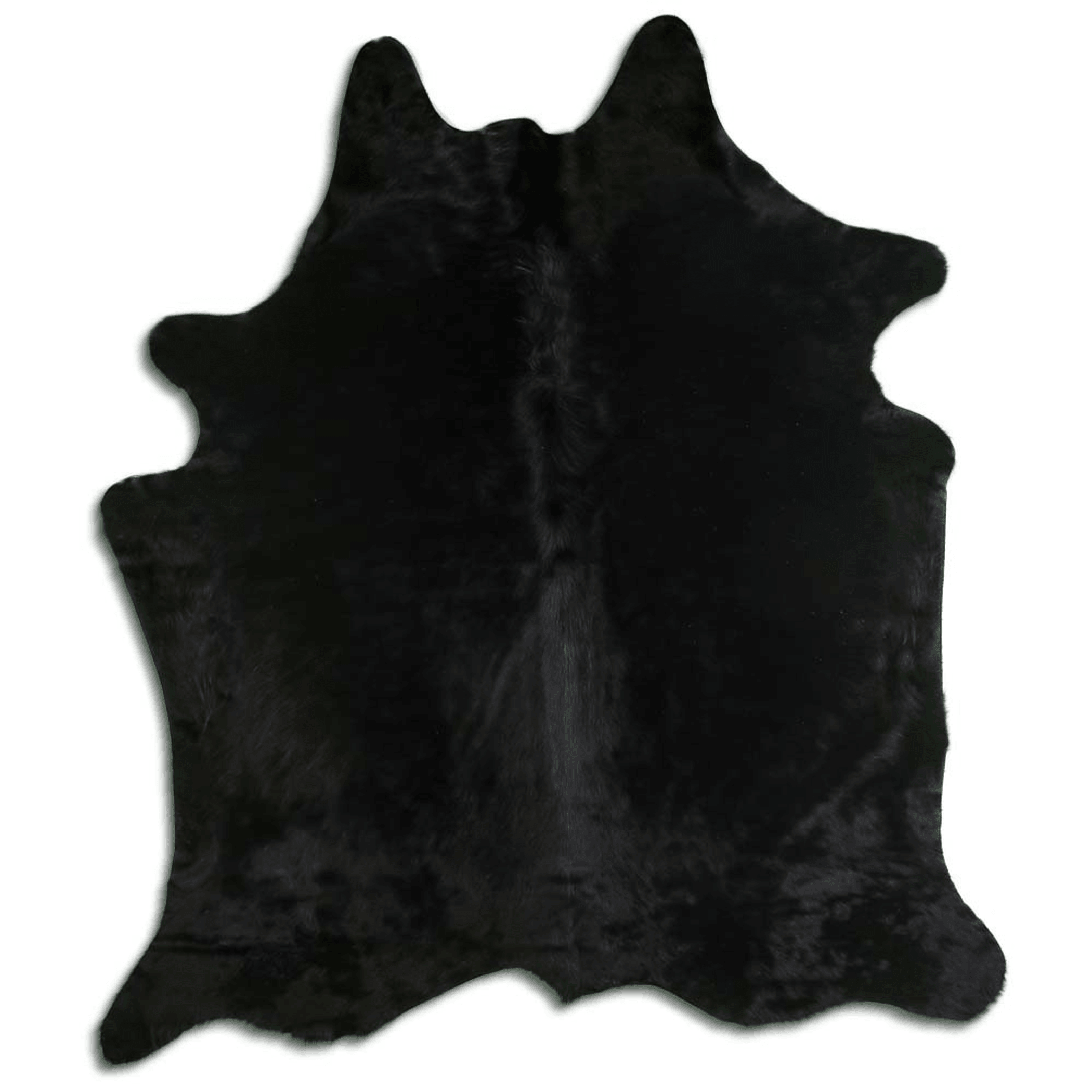 Dyed Black Cowhide Area Rug - Grade A Quality Lootquake LLC