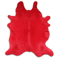 Dyed Red Cowhide Area Rug - Premium Quality And Versatile Décor Lootquake LLC