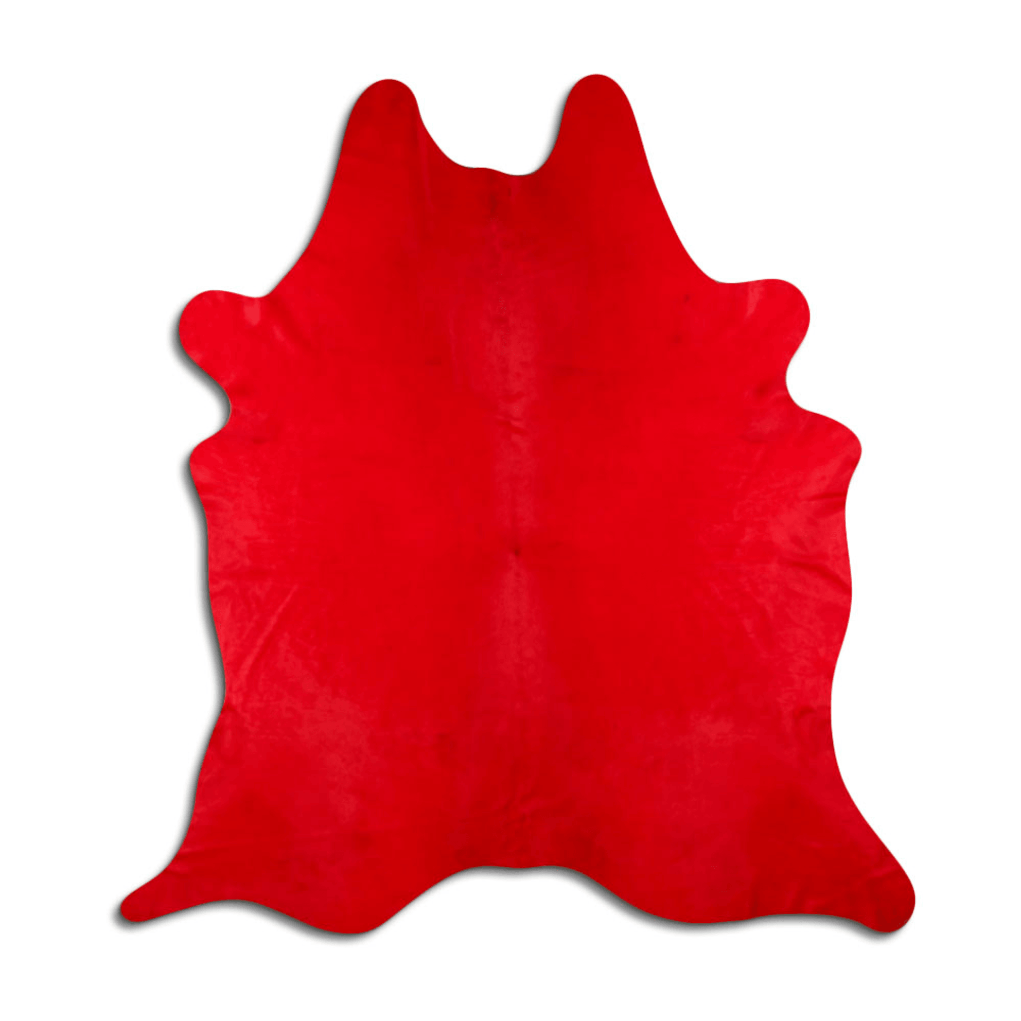 Dyed Red Cowhide Area Rug - Premium Quality And Versatile Décor Lootquake LLC