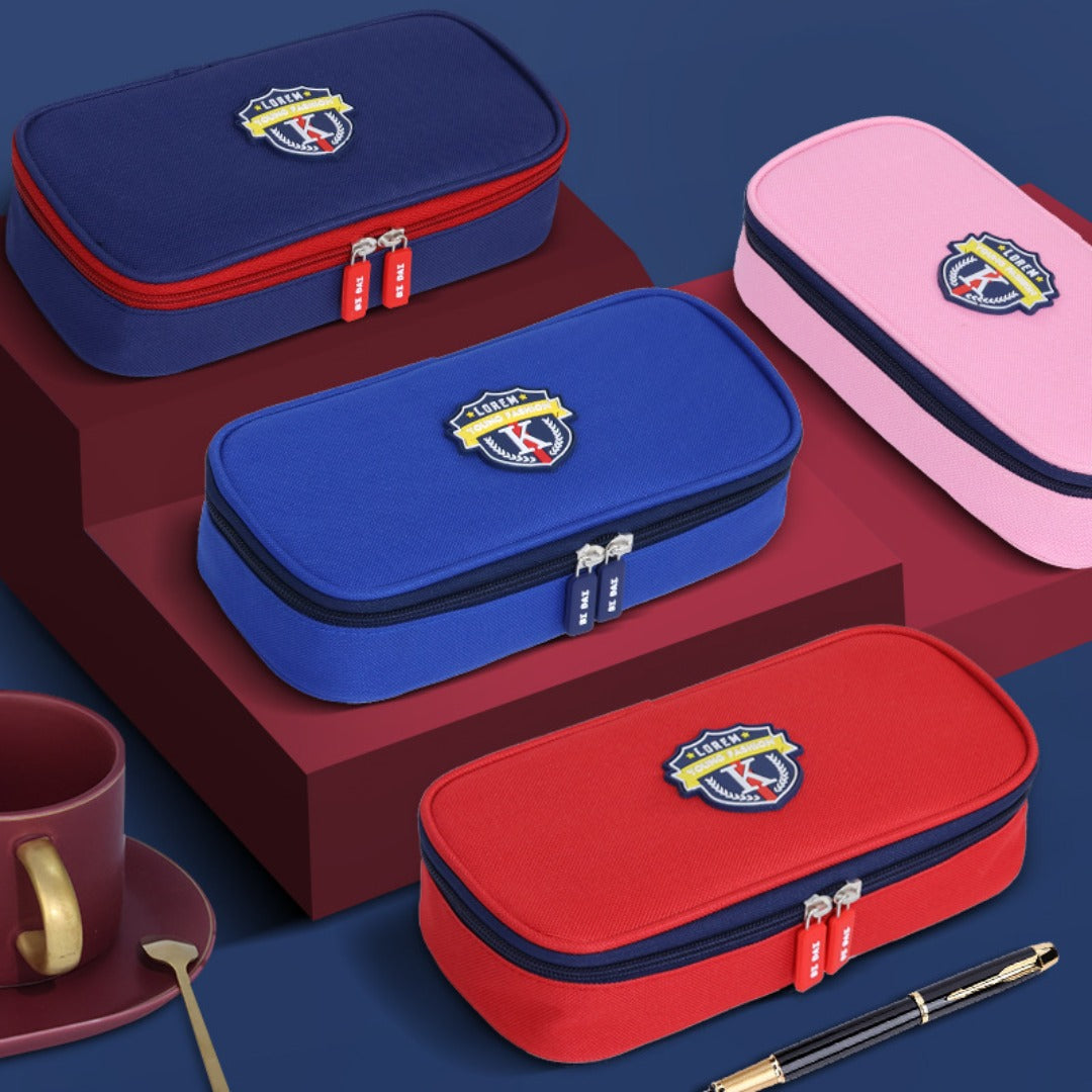 Large capacity multi-layer pencil case, primary school children's stationery box, pencil case, stationery storage bag - SJB-DIAMOND ELITES