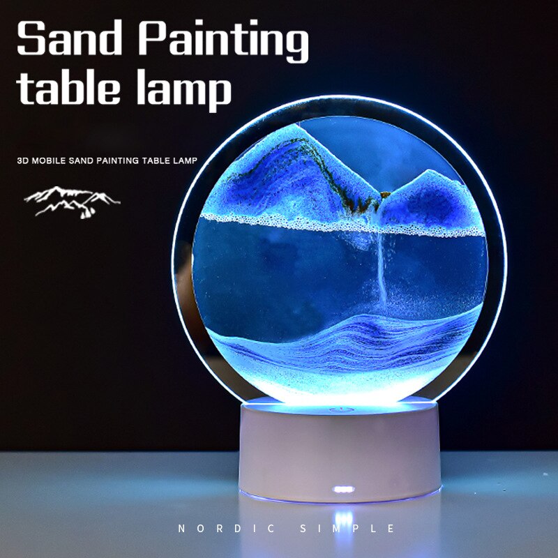 7 Colors USB Sandscape Table Lamp - SJB-DIAMOND ELITES