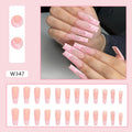 Heart Stripe Fake Nails Pi-Mart