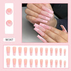 Heart Stripe Fake Nails Pi-Mart