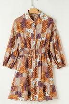 Unique Colorful Mini Shirt Dress Vibrant & Trendy Casual Wear Party Dress