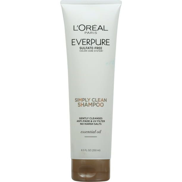 L'Oreal Paris EverPure Simply Clean Shampoo with Essential Oil Sulfates, 8.5 fl oz