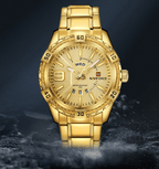 Men's  Luxury Stainless steal Waterproof Watch With Day And Date Display Unique Design Perfect Gift In Modern Metal Men  Wrist Watch Design - SJB-DIAMOND ELITES