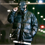 Men's Stand-up Collar Overalls Trendy Padded Jacket