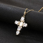 Cross Crystal Necklace - SJB-DIAMOND ELITES