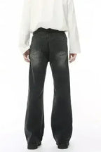 Mid Rise Jeans with Pockets