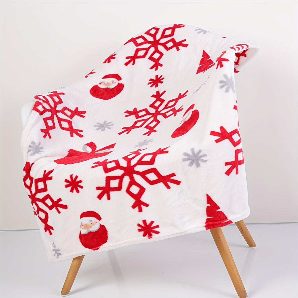 1pc Christmas Plush Bed Blanket, Soft Comfortable Blanket For Sofa Office Bed Camping Travelling Christmas Gift Lootquake LLC