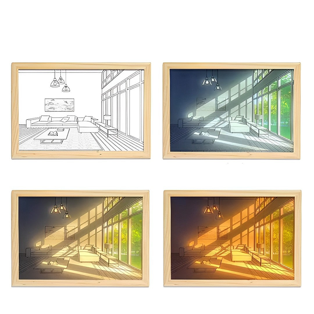 Wooden Atmospheric Wall Lamp - SJB-DIAMOND ELITES