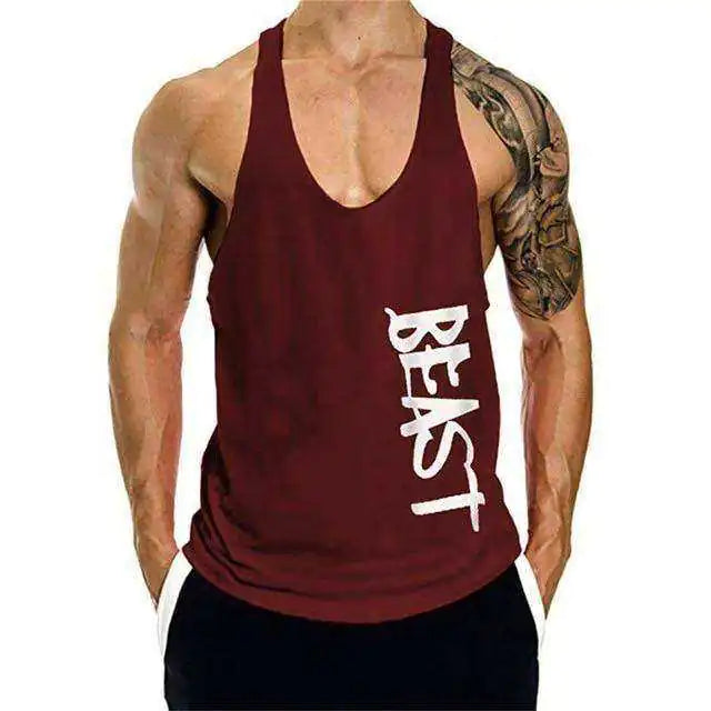 Beast Print Fitness Muscle Shirt Pi-Mart