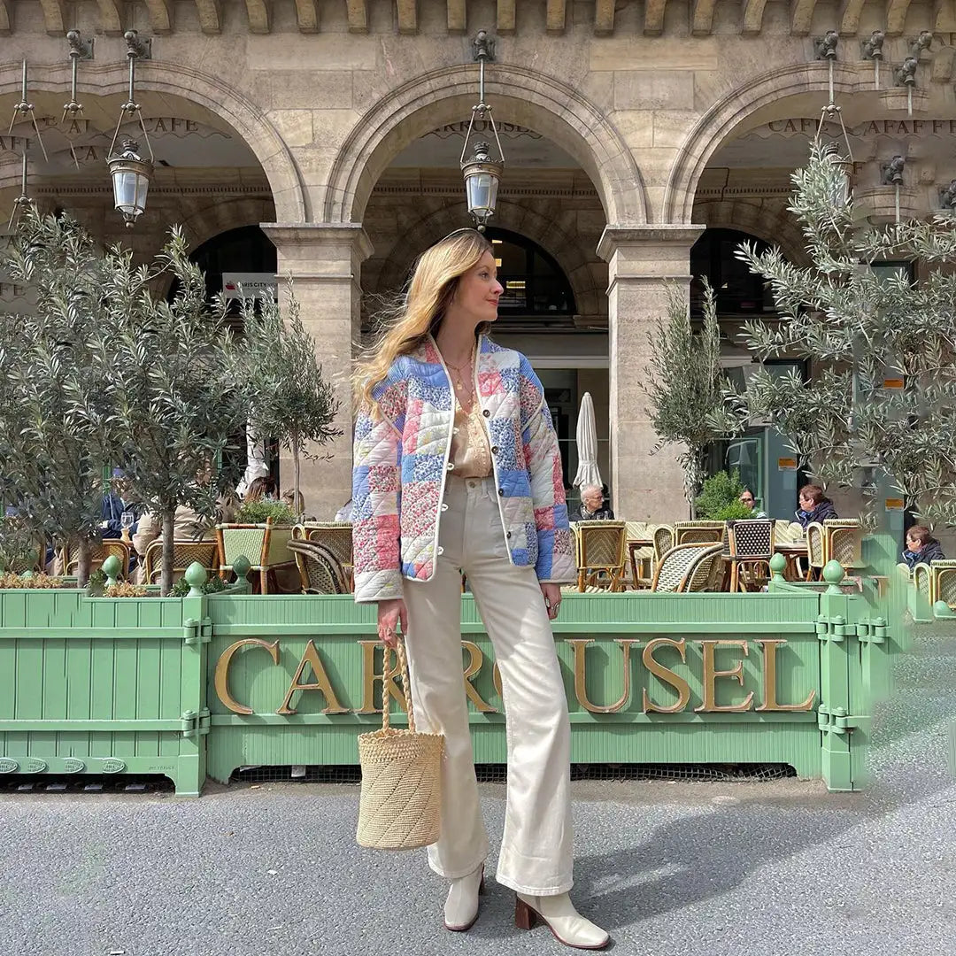 Floral Patchwork Jacket Pi-Mart