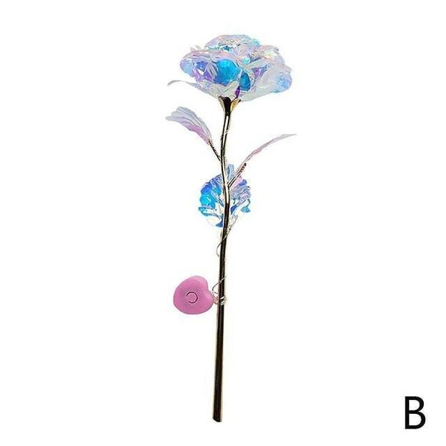 24k Aluminum Foil Lighting Rose Gift For Women Valentine's Day Mother's Day Birthday Thanksgiving Day Christmas Wedding Anniversary Stevvex