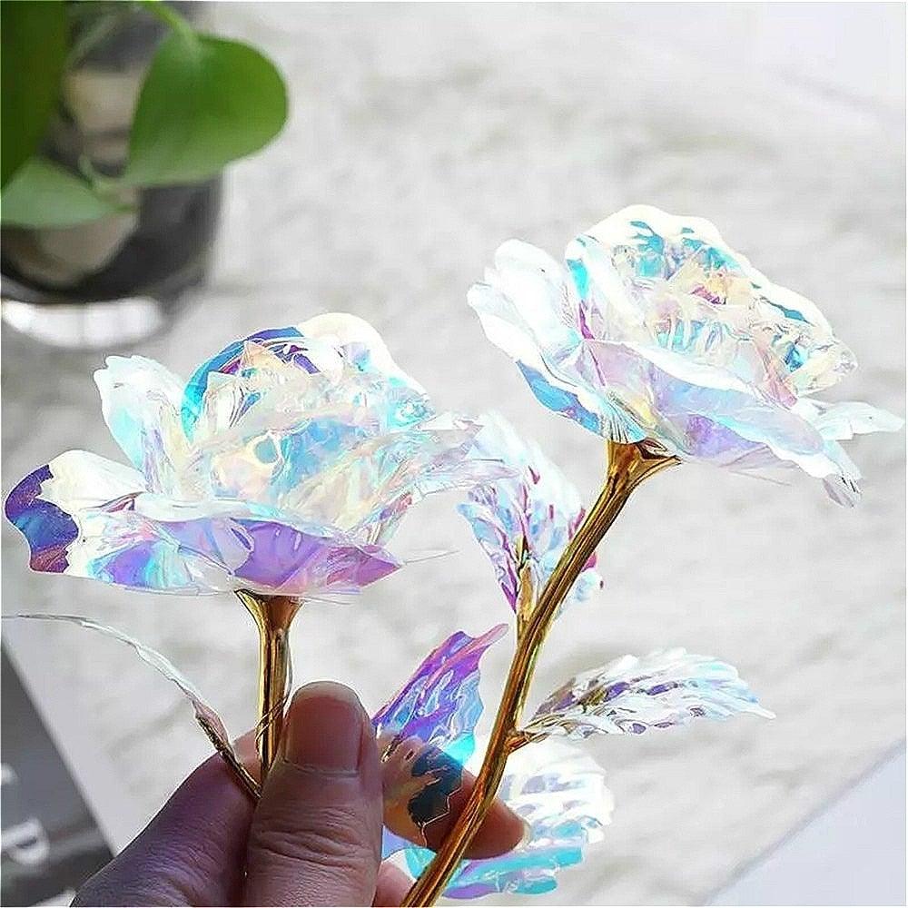 24k Aluminum Foil Lighting Rose Gift For Women Valentine's Day Mother's Day Birthday Thanksgiving Day Christmas Wedding Anniversary Stevvex