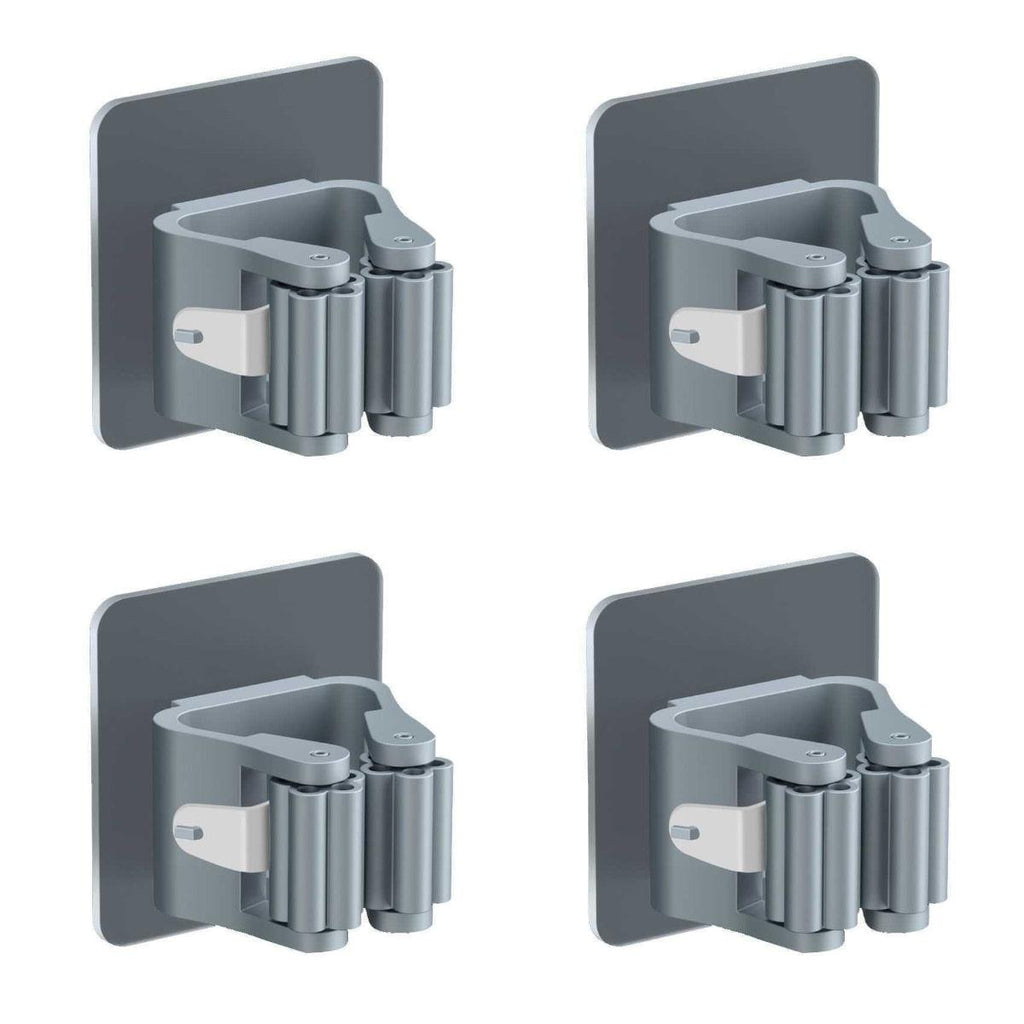 2/4PCS Home Storage Rack Bathroom Suction Hanging Pipe Traceless Hooks Wall Mounted Mop Organizer Holder Waterproof Broom Hanger Storage Rack Bathroom Suction Hanging Pipe Traceless Hooks Wall Mounted Mop Organizer Holder Stevvex