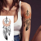 25 Sheets Flower Rose Luxury Tattoos Waterproof Temporary Sticker 3D Rose Flower Tattoos Body Art Arm Fake Tatoo For Womens Stevvex