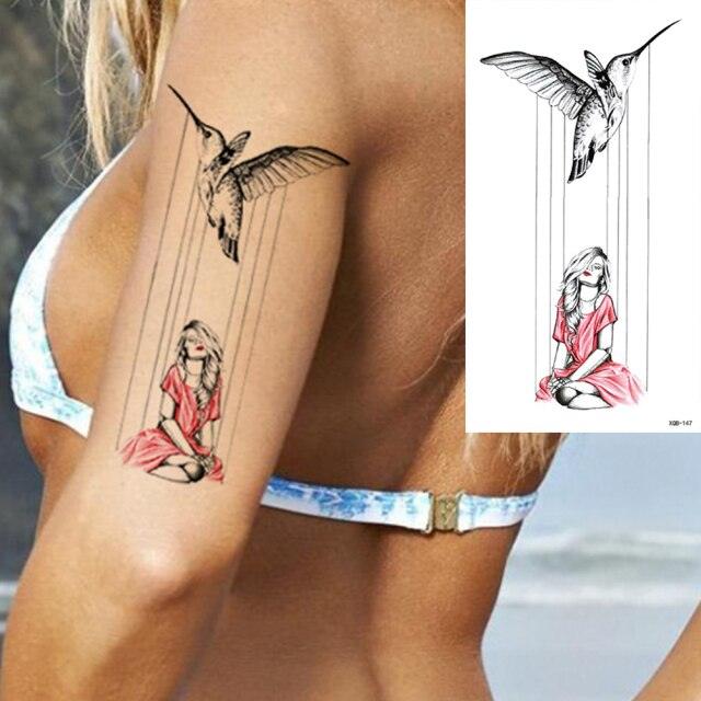25 Sheets Flower Rose Luxury Tattoos Waterproof Temporary Sticker 3D Rose Flower Tattoos Body Art Arm Fake Tatoo For Womens Stevvex