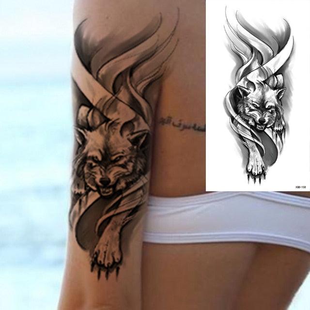 25 Sheets Flower Rose Luxury Tattoos Waterproof Temporary Sticker 3D Rose Flower Tattoos Body Art Arm Fake Tatoo For Womens Stevvex