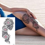 25 Sheets Flower Rose Luxury Tattoos Waterproof Temporary Sticker 3D Rose Flower Tattoos Body Art Arm Fake Tatoo For Womens Stevvex