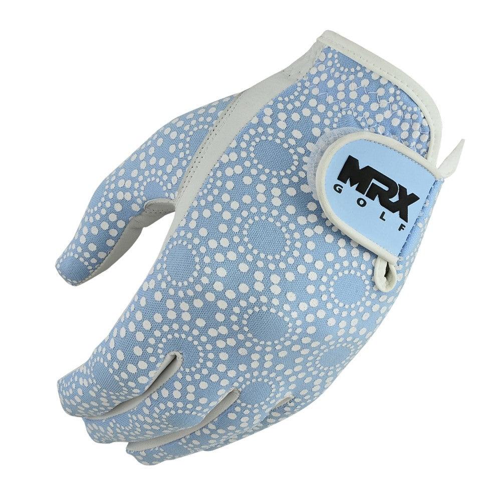 New Women's Golf Gloves Left Hand Cabretta Leather Sky Blue MRX Products