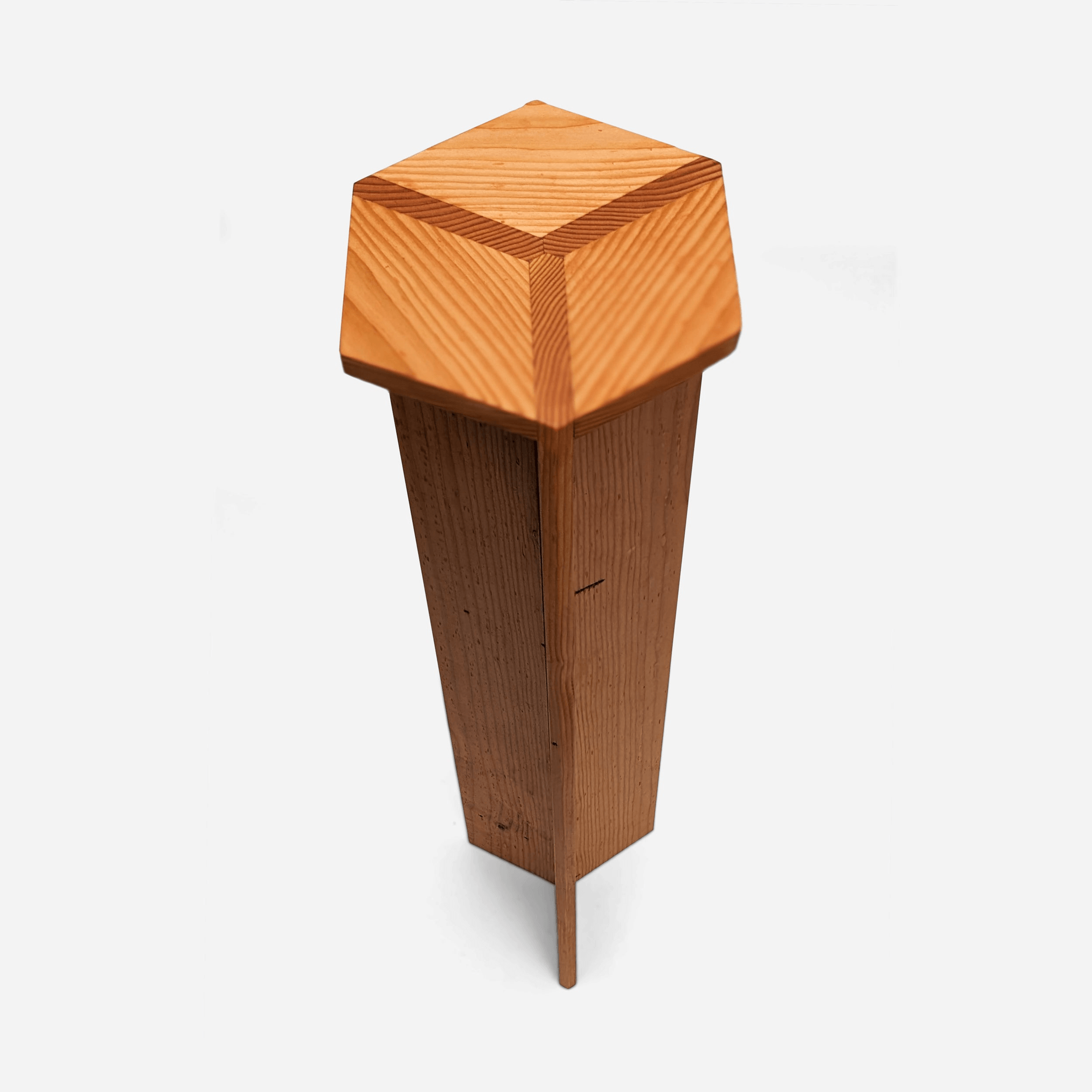 Hex Table - Handmade Doug Fir With Tung Oil Finish Lootquake LLC