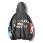 Graffiti alphabet print hoodie sweatshirt Pi-Mart