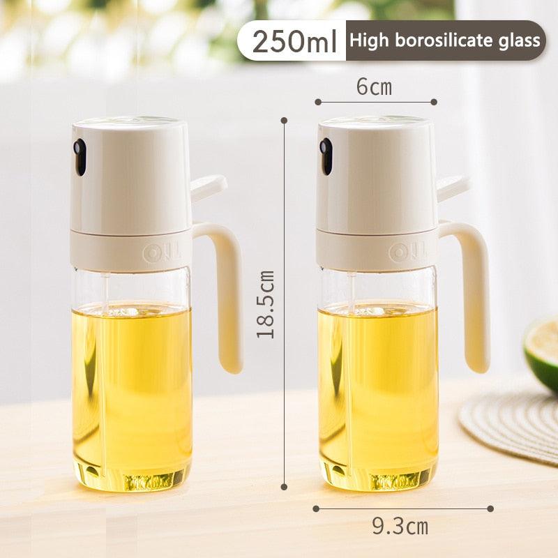 250ml Oil Spray Bottle BBQ Baking Glass Storage Bottles for Oil Vinegar Oil Dispenser Cooking Seasoning Bottle Kitchen Cooking Oil Spray Kitchen Gadgets For Cooking BBQ Salad Steak Stevvex