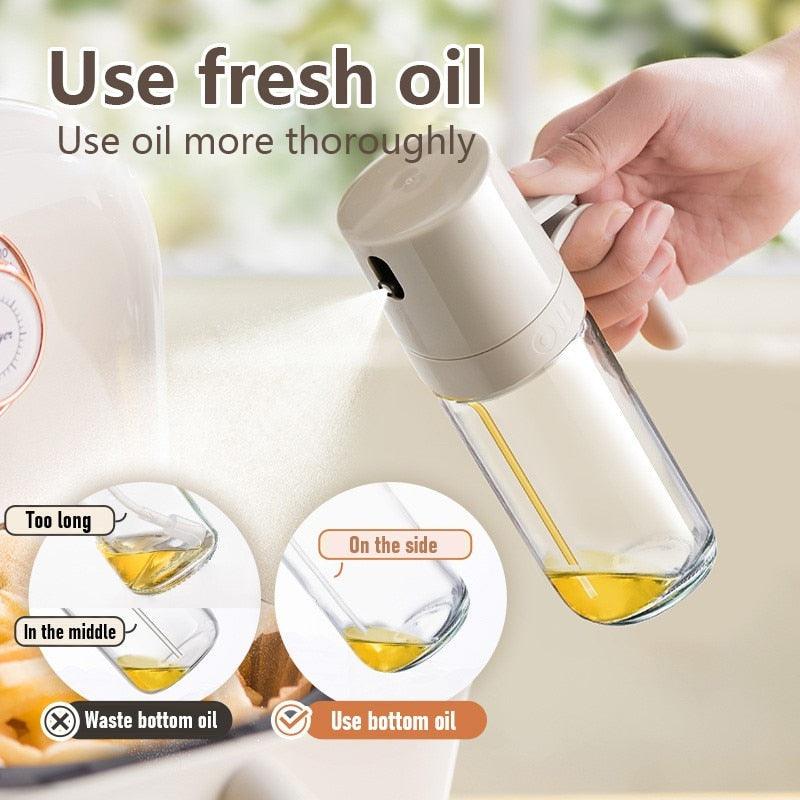 250ml Oil Spray Bottle BBQ Baking Glass Storage Bottles for Oil Vinegar Oil Dispenser Cooking Seasoning Bottle Kitchen Cooking Oil Spray Kitchen Gadgets For Cooking BBQ Salad Steak Stevvex