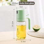 250ml Oil Spray Bottle BBQ Baking Glass Storage Bottles for Oil Vinegar Oil Dispenser Cooking Seasoning Bottle Kitchen Cooking Oil Spray Kitchen Gadgets For Cooking BBQ Salad Steak Stevvex