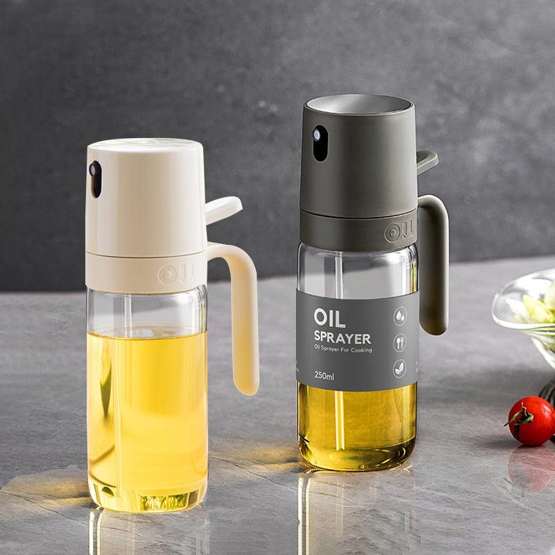 250ml Oil Spray Bottle BBQ Baking Glass Storage Bottles for Oil Vinegar Oil Dispenser Cooking Seasoning Bottle Kitchen Cooking Oil Spray Kitchen Gadgets For Cooking BBQ Salad Steak Stevvex