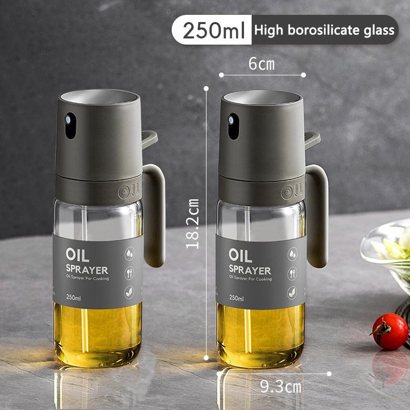 250ml Oil Spray Bottle BBQ Baking Glass Storage Bottles for Oil Vinegar Oil Dispenser Cooking Seasoning Bottle Kitchen Cooking Oil Spray Kitchen Gadgets For Cooking BBQ Salad Steak Stevvex