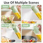 250ml Oil Spray Bottle BBQ Baking Glass Storage Bottles for Oil Vinegar Oil Dispenser Cooking Seasoning Bottle Kitchen Cooking Oil Spray Kitchen Gadgets For Cooking BBQ Salad Steak Stevvex