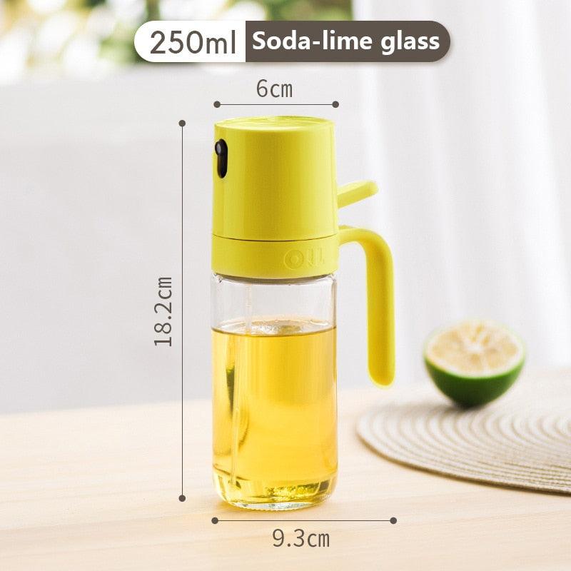 250ml Oil Spray Bottle BBQ Baking Glass Storage Bottles for Oil Vinegar Oil Dispenser Cooking Seasoning Bottle Kitchen Cooking Oil Spray Kitchen Gadgets For Cooking BBQ Salad Steak Stevvex
